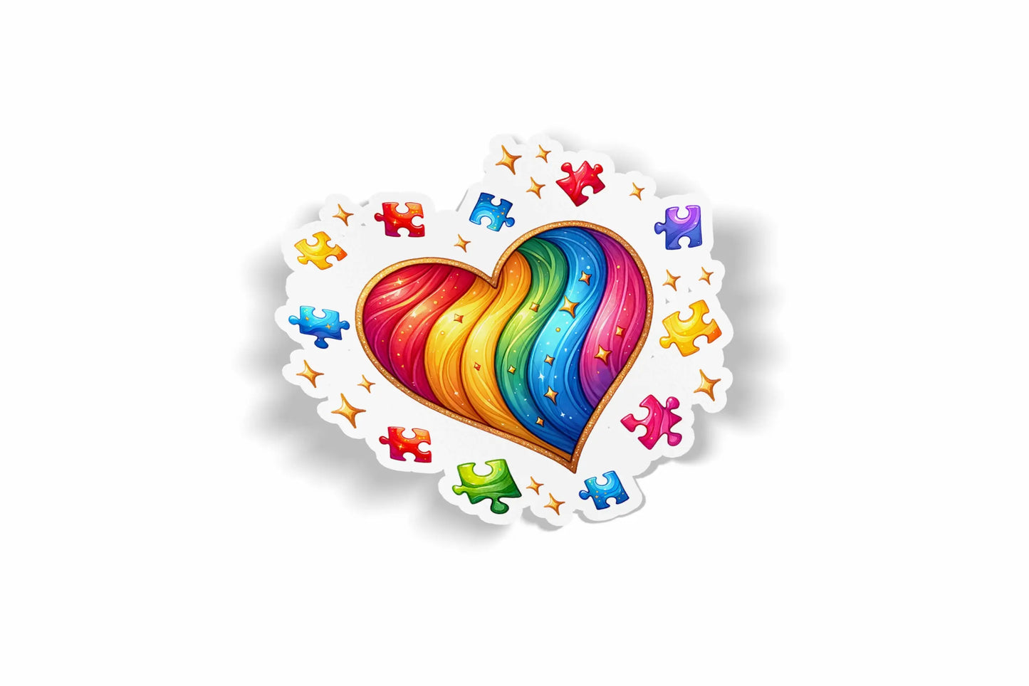 Autism Heart with Puzzle Pieces?á