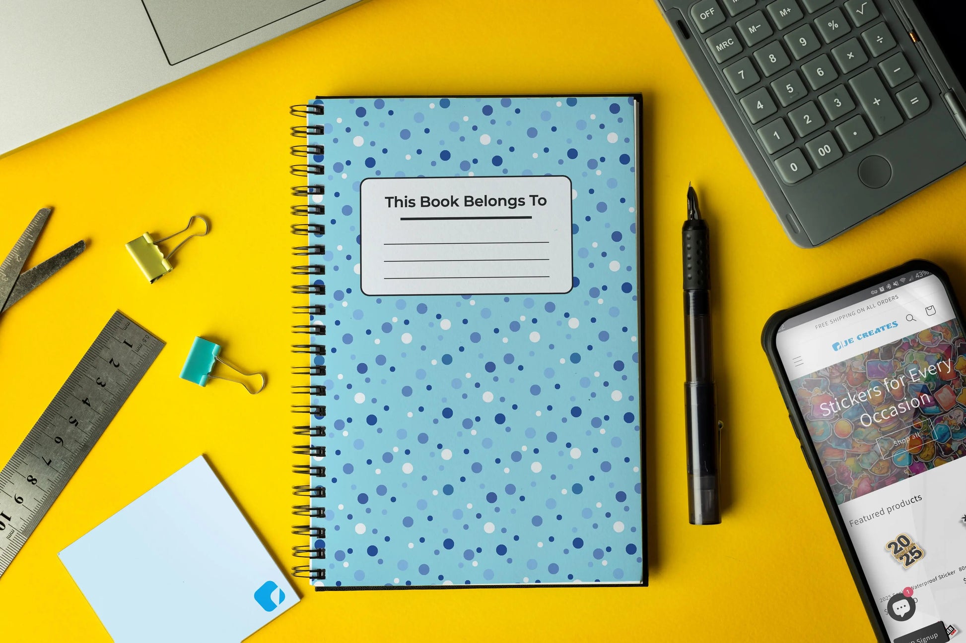 Blue Polka DotsNotebook/Journal
