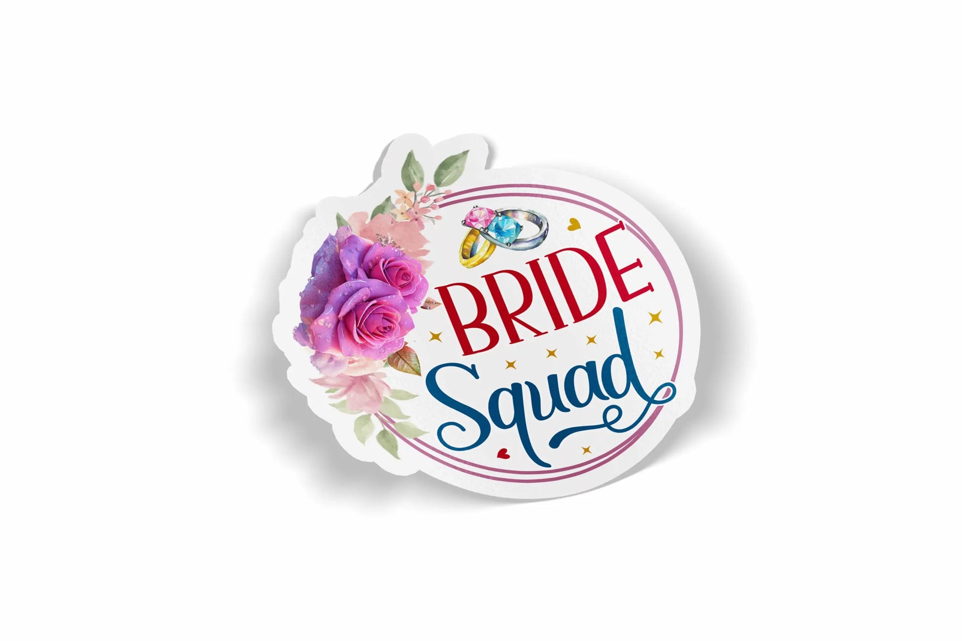 Bride Squad Design 1 Waterproof Sticker?á