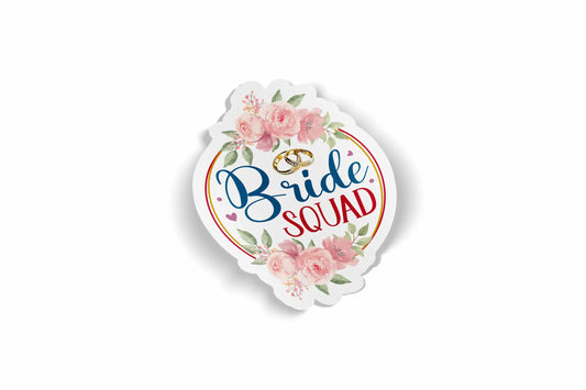 Bride Squad Design 2 Waterproof Sticker?á