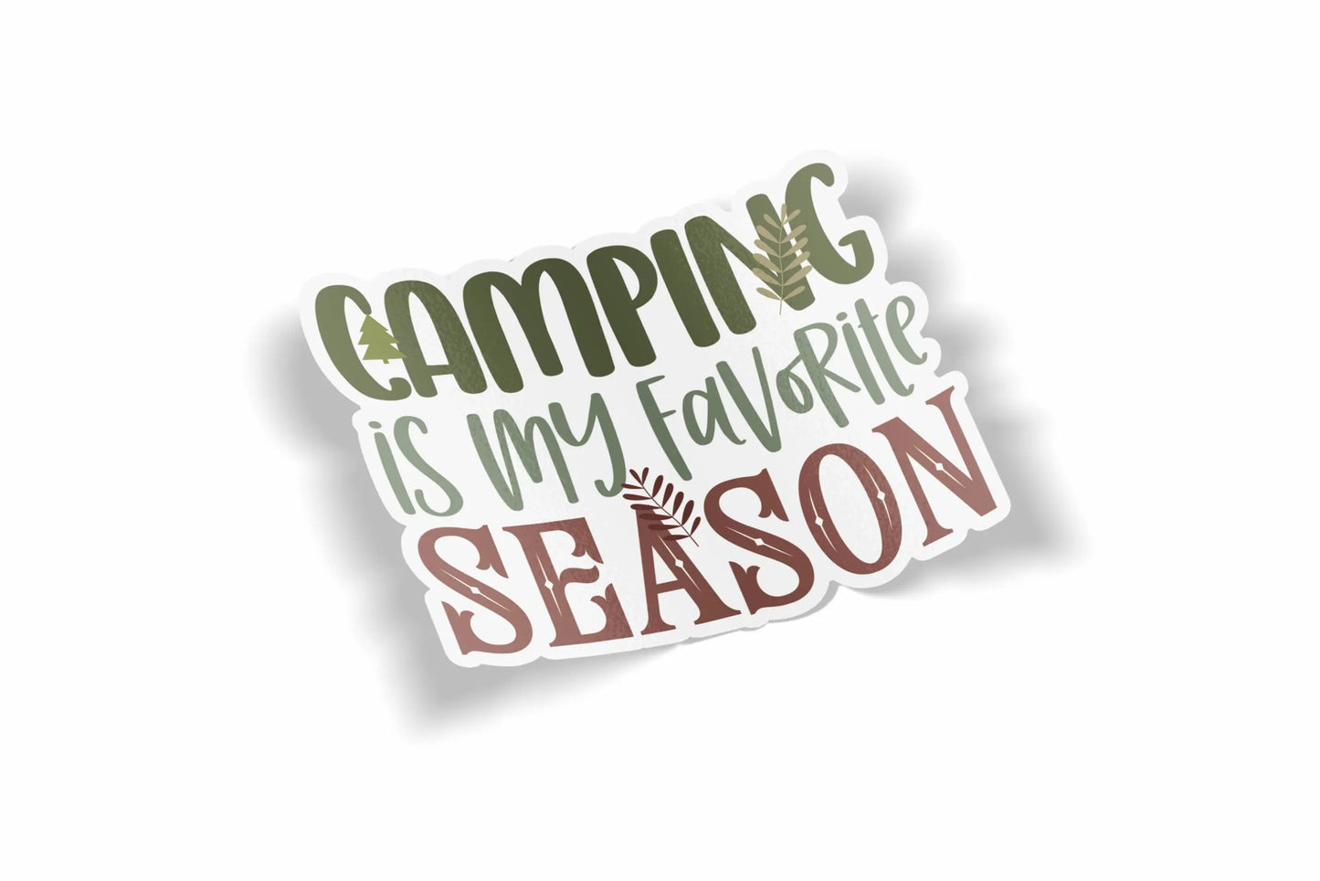 Camping is my Favorite Season Waterproof Sticker?á