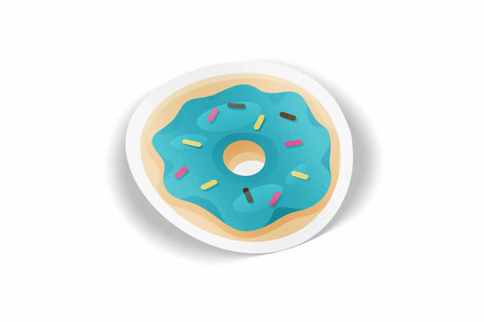 Donut Design 3 Waterproof Sticker?á