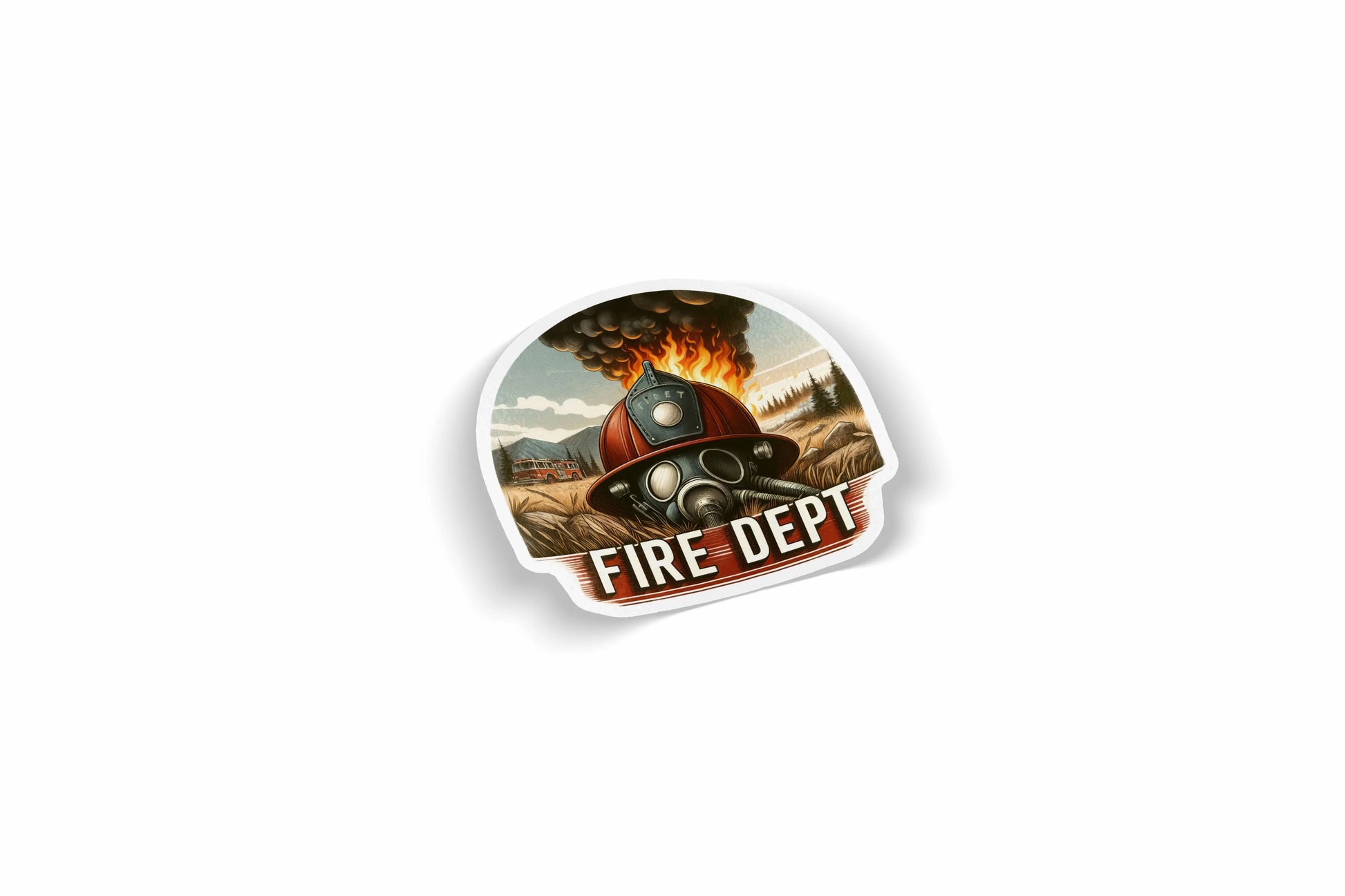 Fire Dept Firefighter Waterproof Sticker?á