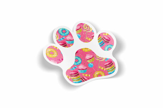 Paw Print Design 12 Waterproof Sticker?á