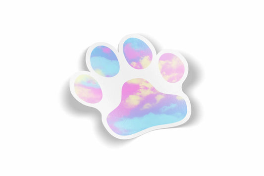 Paw Print Design 2 Waterproof Sticker?á