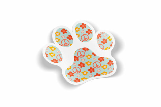 Paw Print Design 27 Waterproof Sticker?á