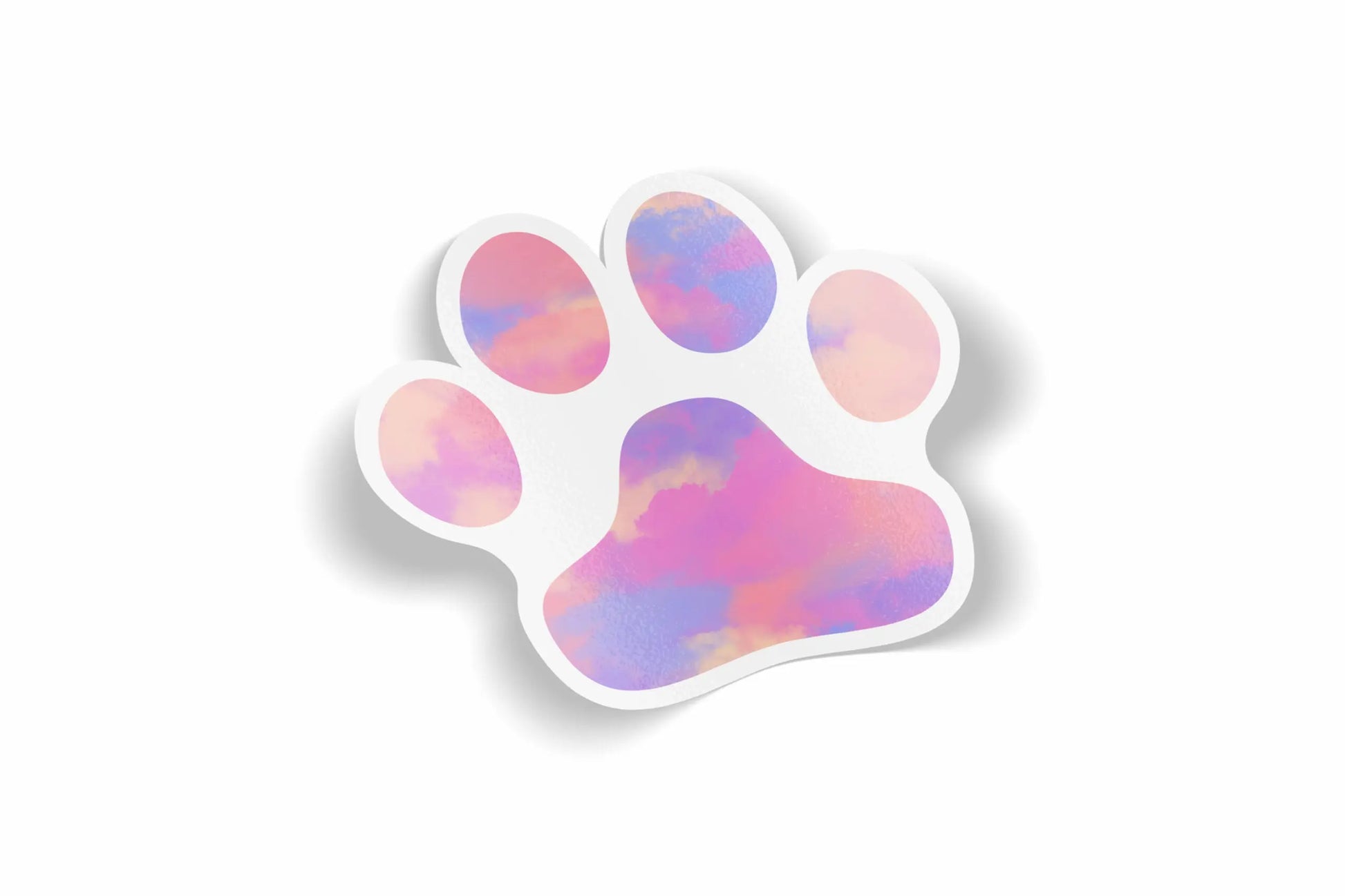 Paw Print Design 3 Waterproof Sticker?á