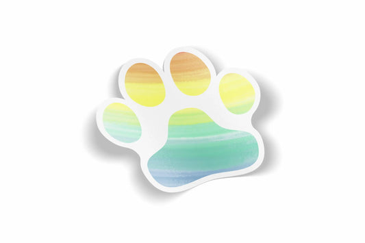 Paw Print Design 4 Waterproof Sticker?á