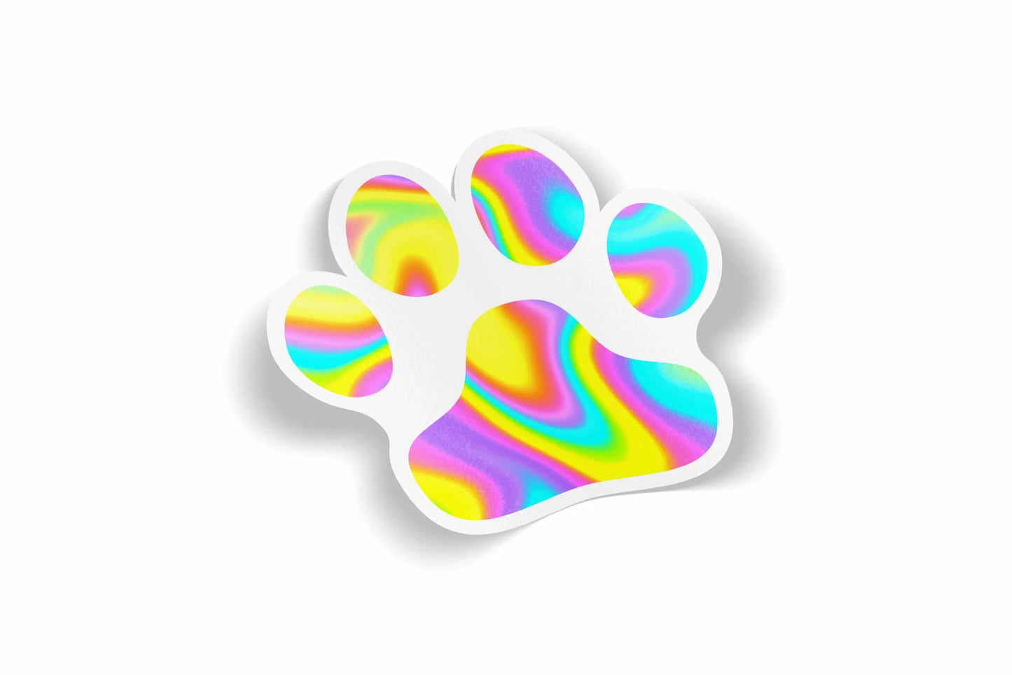 Paw Print Design 8 Waterproof Sticker?á