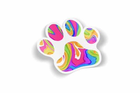 Paw Print Design 9 Waterproof Sticker?á