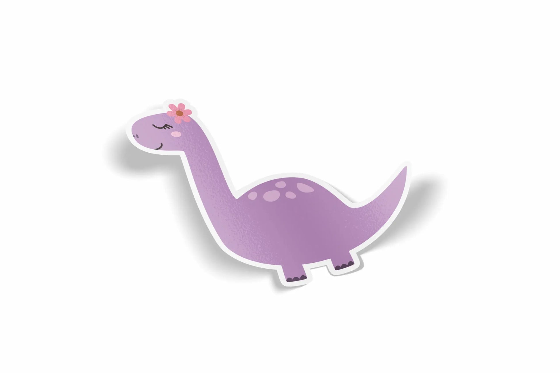 Purple Dinosaur Waterproof Sticker?á