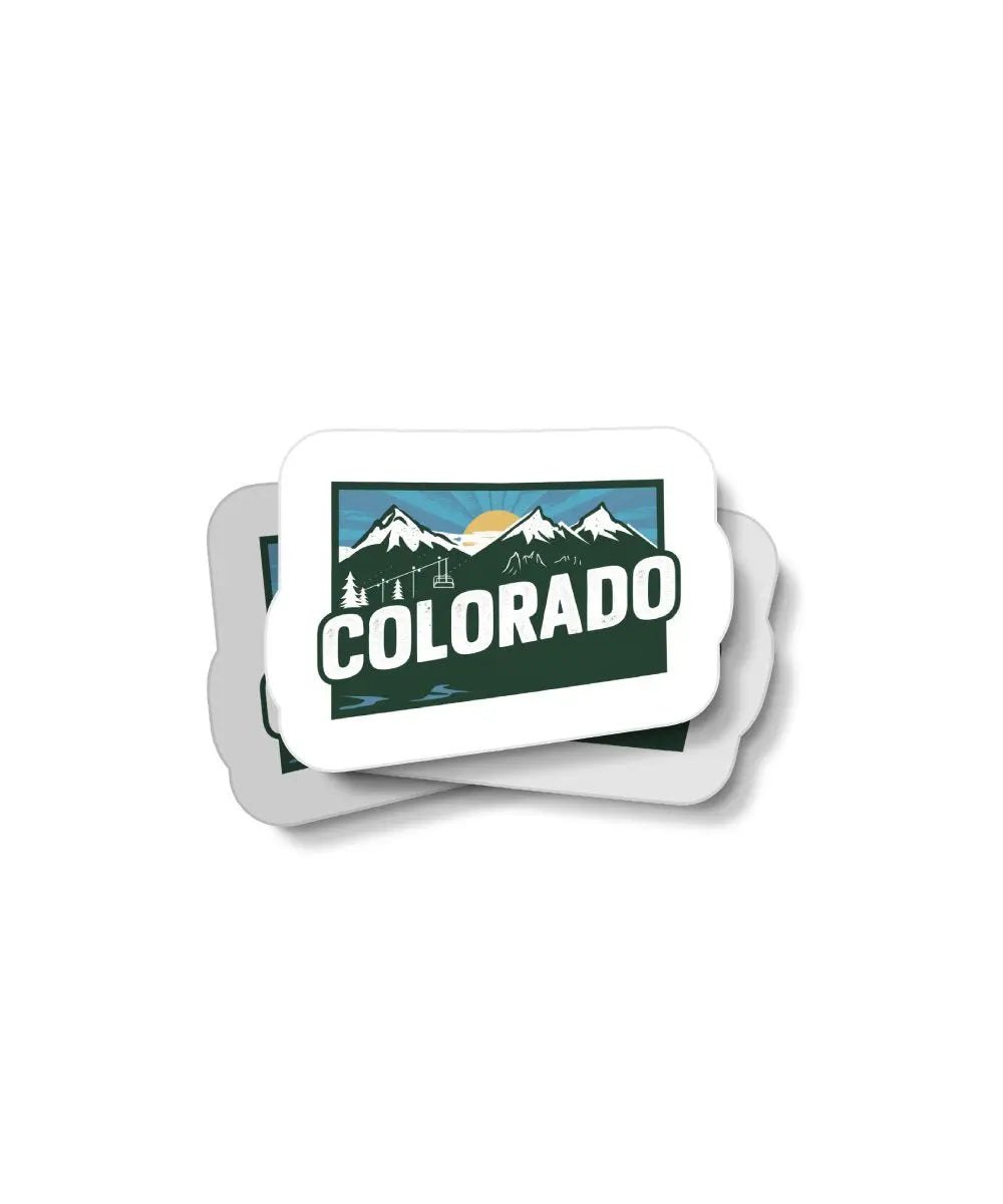 Retro Colorado Waterproof Sticker