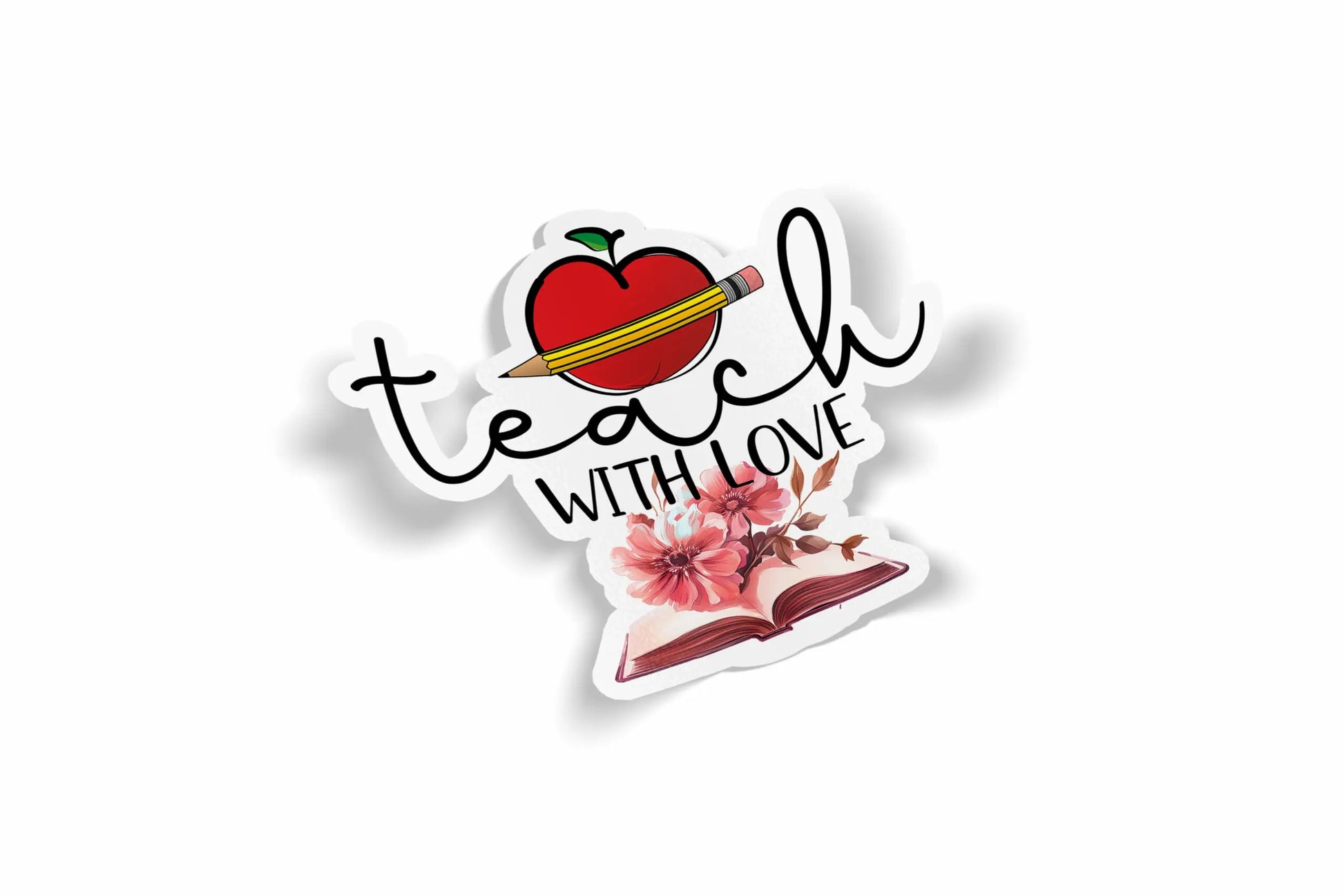 Teach with Love Waterproof Sticker?á