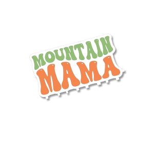 Mountain Mama Lettering Waterproof Sticker